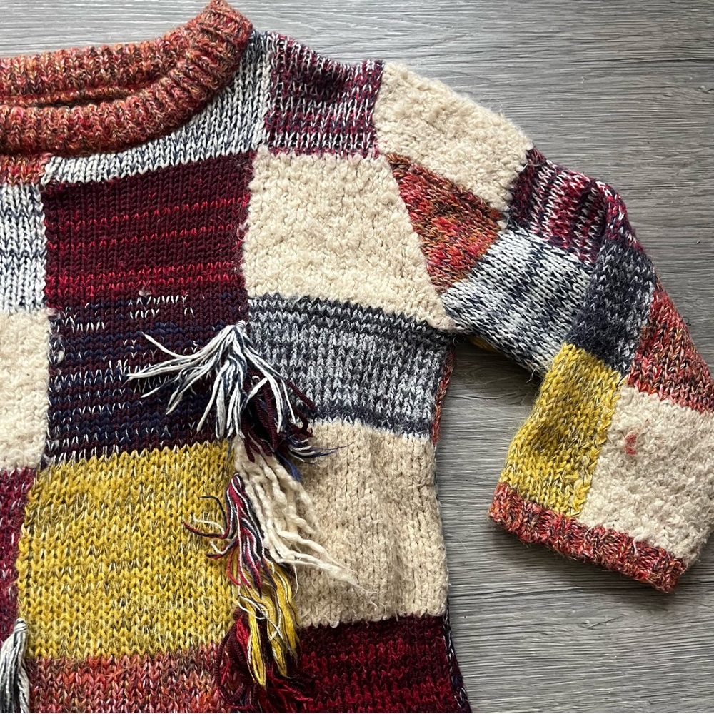 Patchwork Multicolor Sweater - image 3
